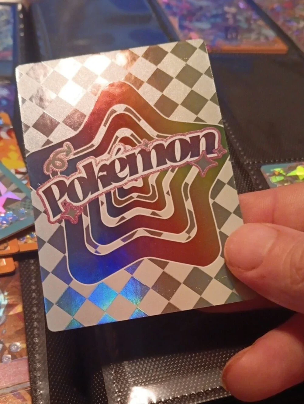 Pokemon Holographic Lapras Card - Teal, Gold, Silver